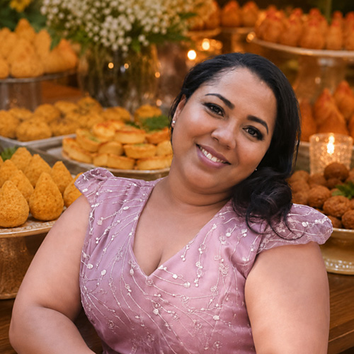 Salgados e doces para festa
